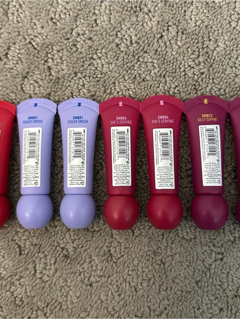 BRAND NEW NYX Professional Makeup Smushy Matte Lip Balm 17-Piece Lot